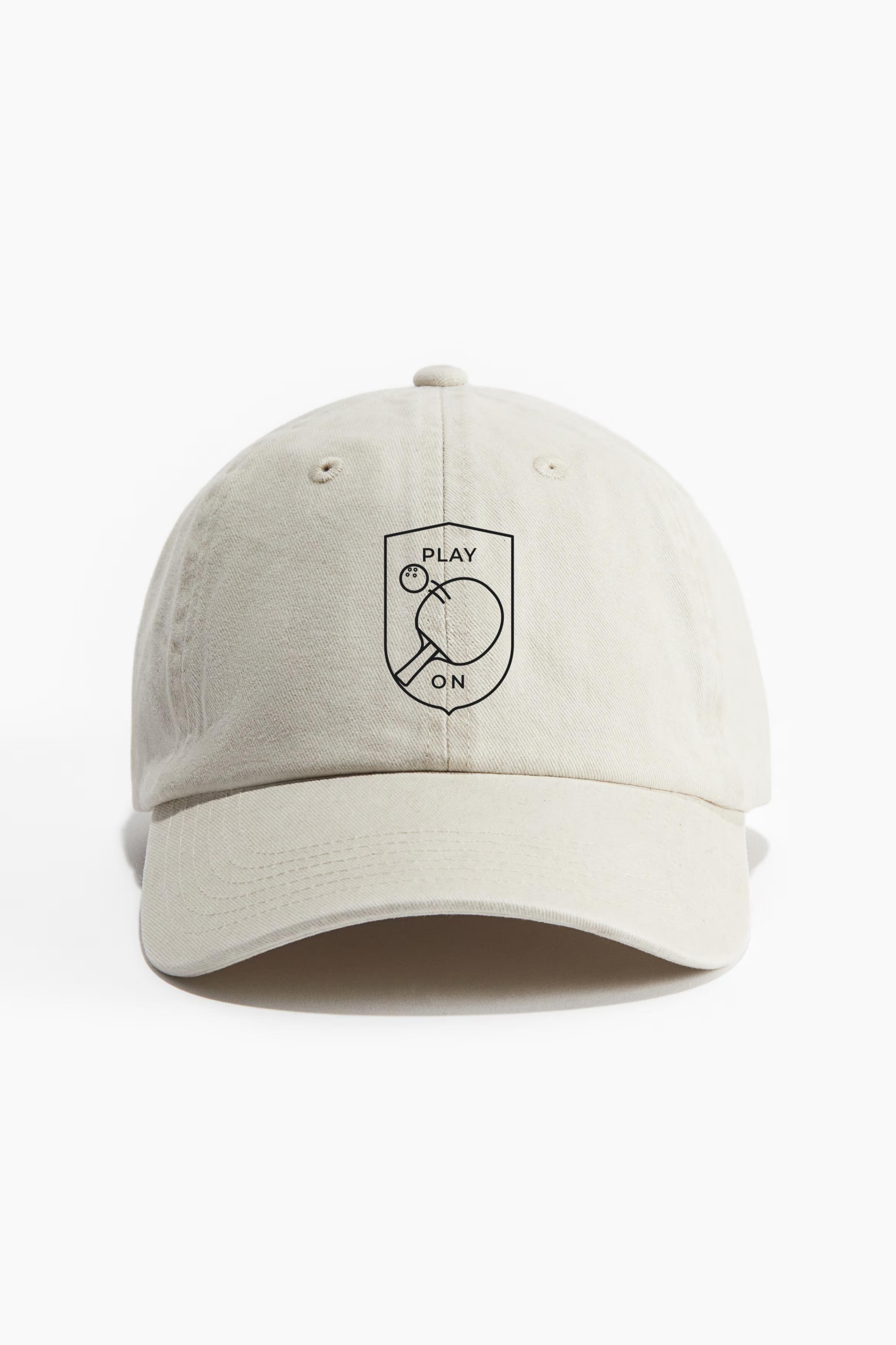 Game On Tennis Ball Racket Badge Stroke Baseball Cap