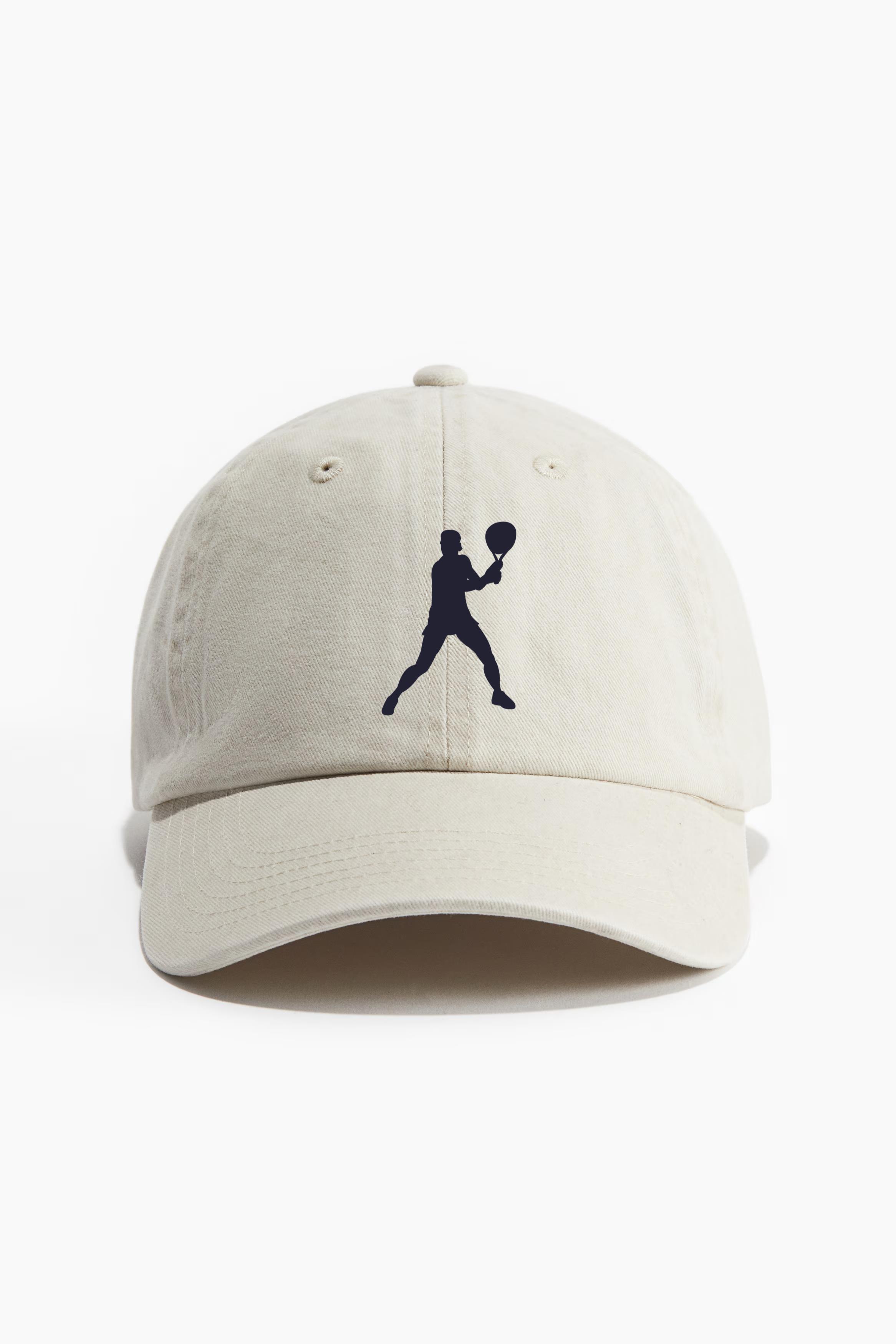 Girl Tennis Player Silhouette  Baseball Cap