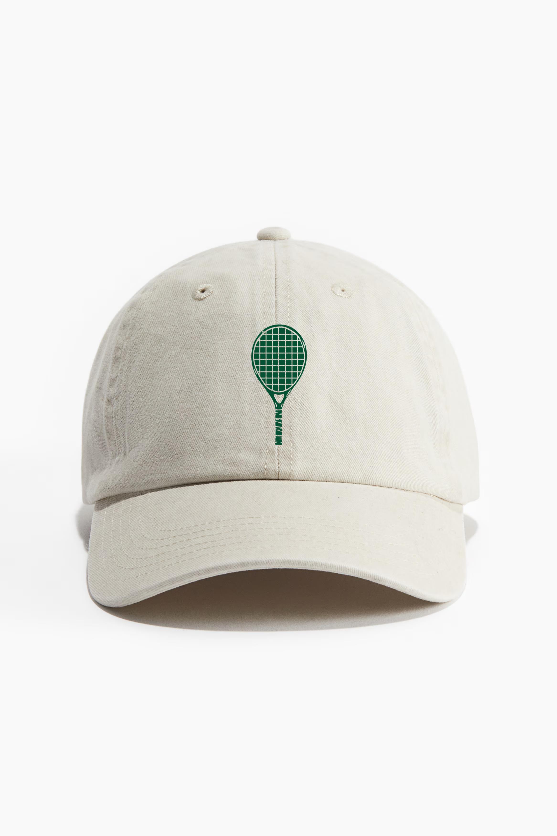 Green Tennis Racket Baseball Cap