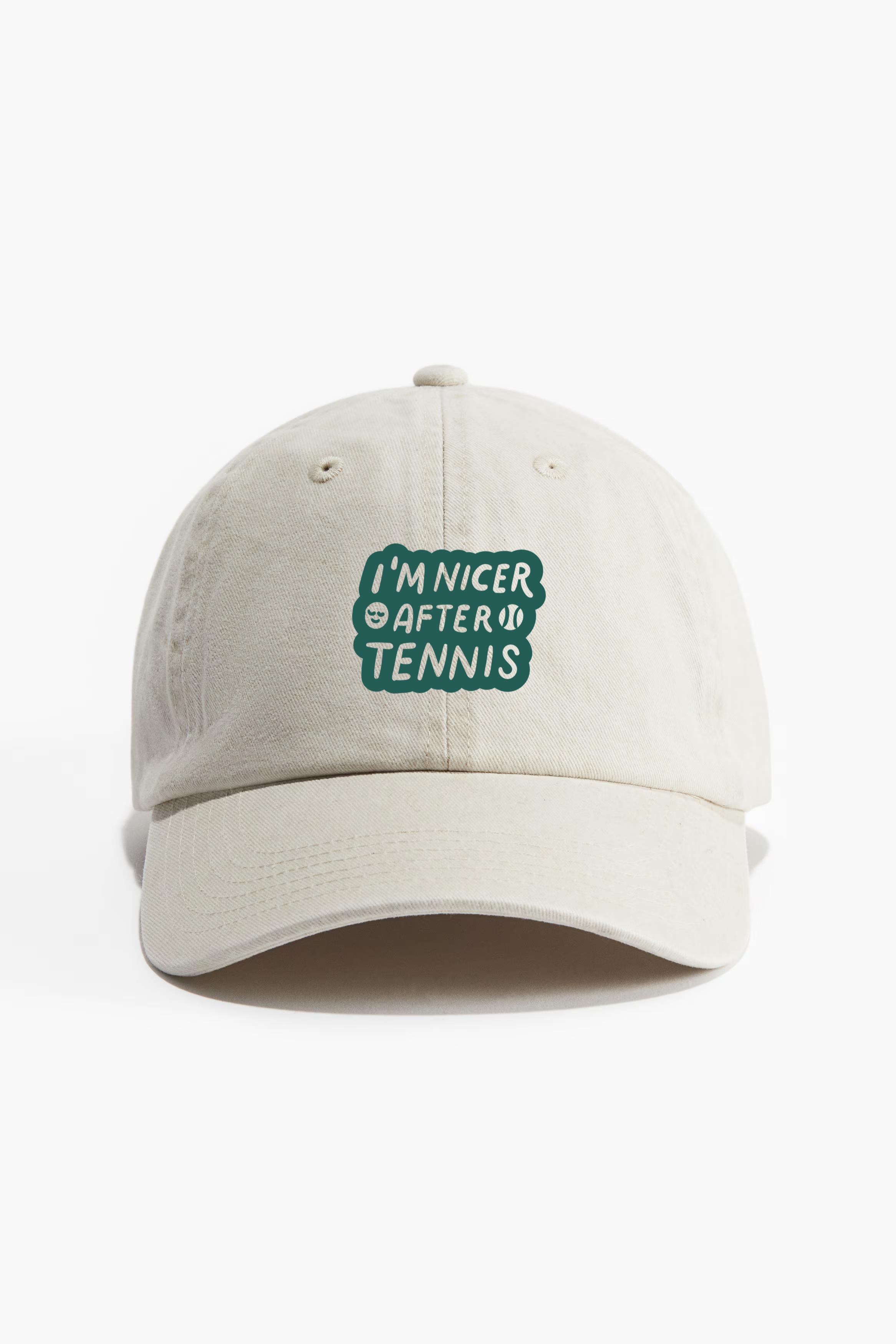 Im Nicer After Tennis Sticker Baseball Cap