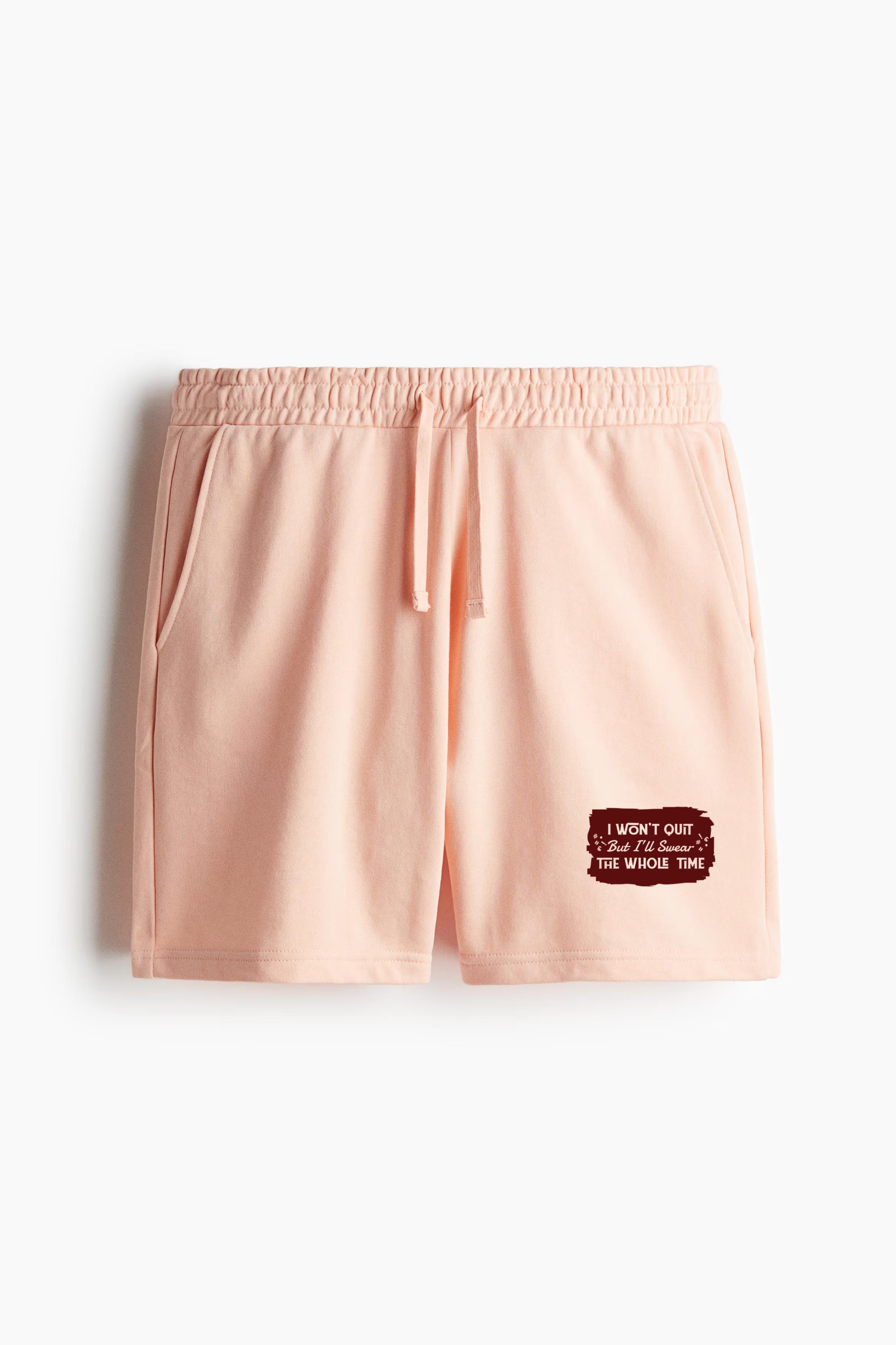 Marathon Sarcastic Quote Regular-Fit Canvas Shorts
