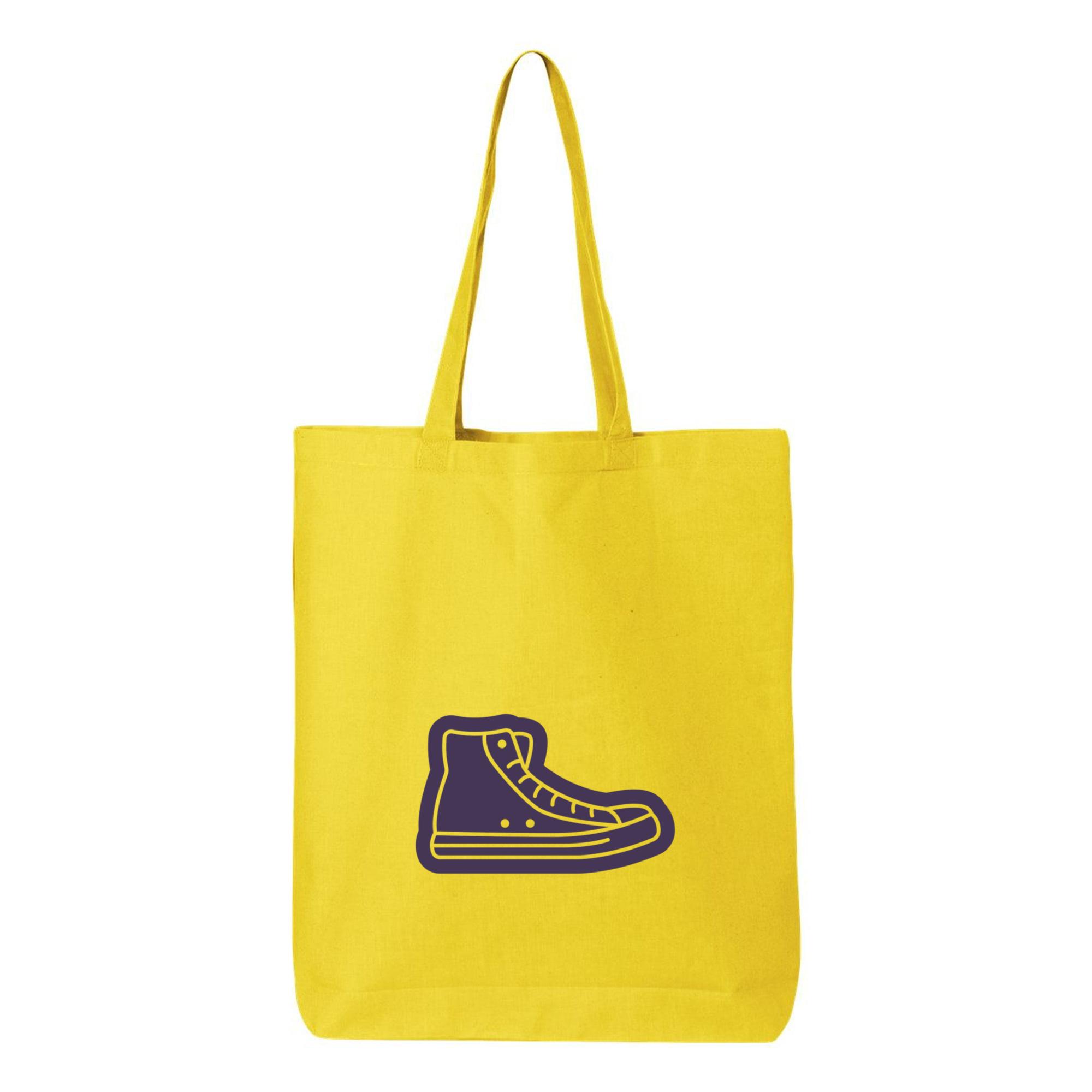 Sneaker Cut Out Canvas Tote Bag 