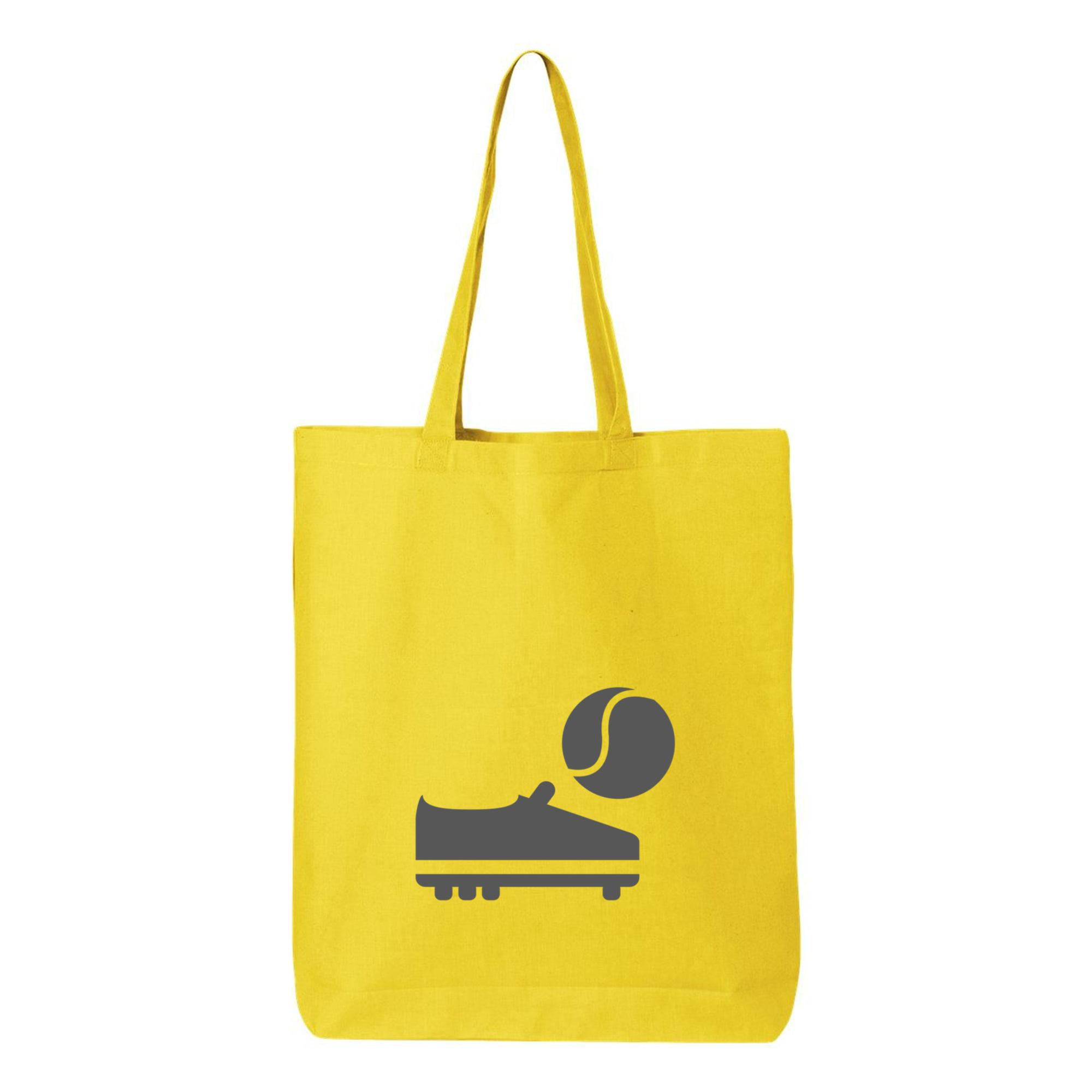 Sport Shoe With Ball Icon Canvas Tote Bag 