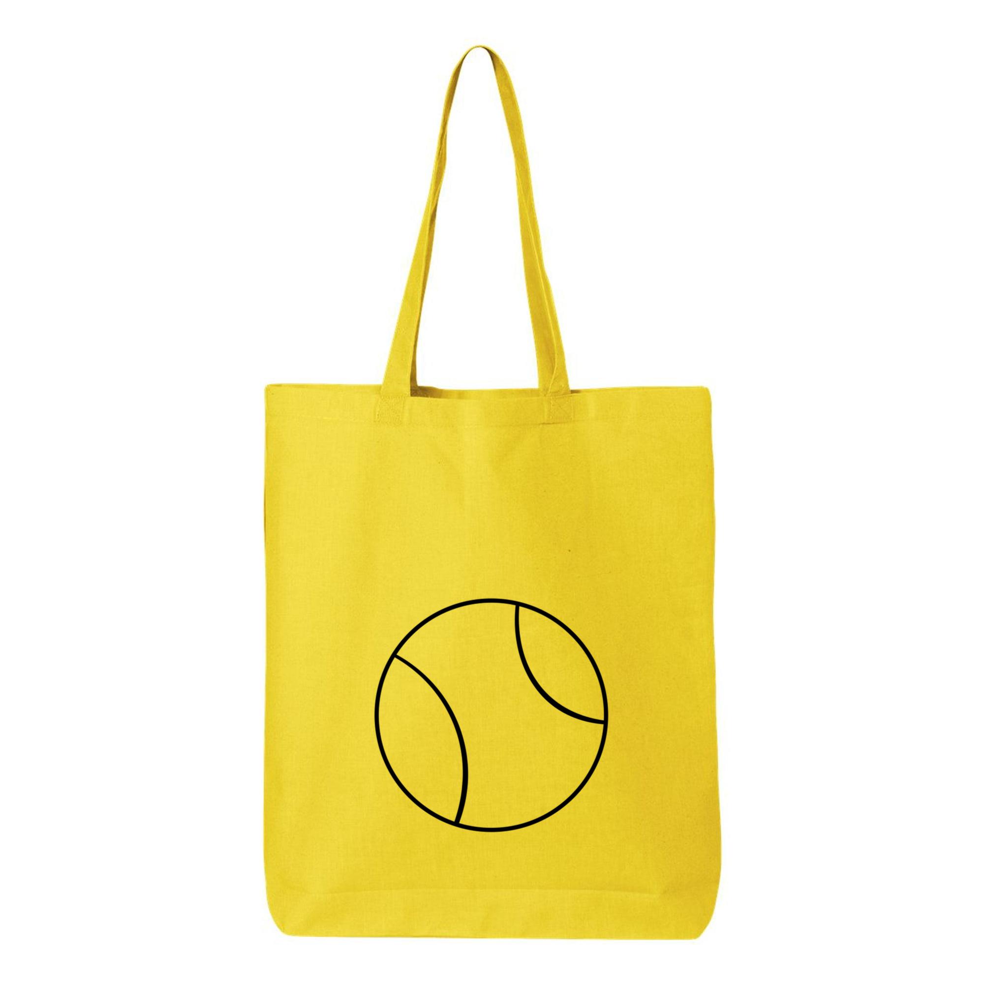 Stroke Tennis Ball Canvas Tote Bag 