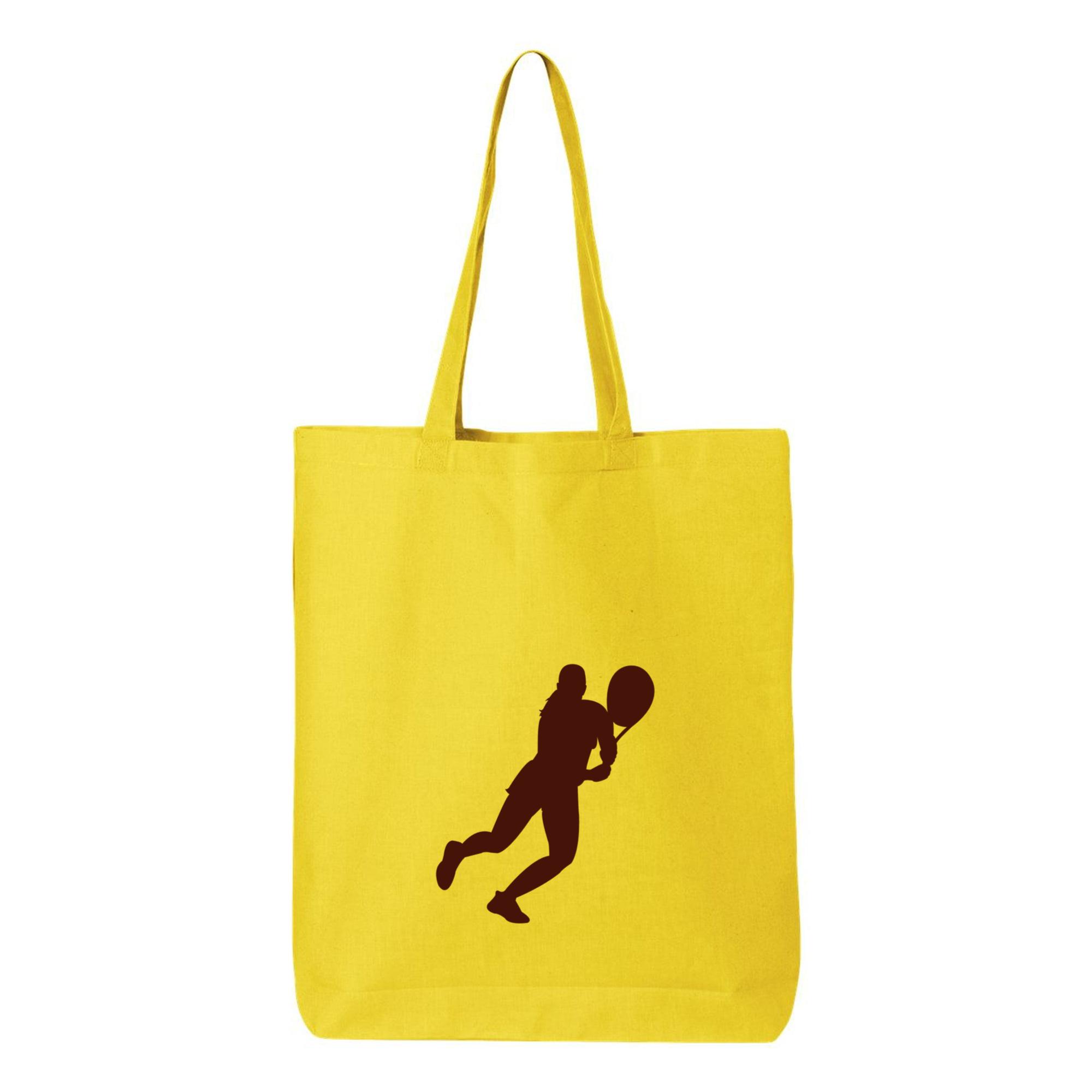 Tennis Backend Canvas Tote Bag 
