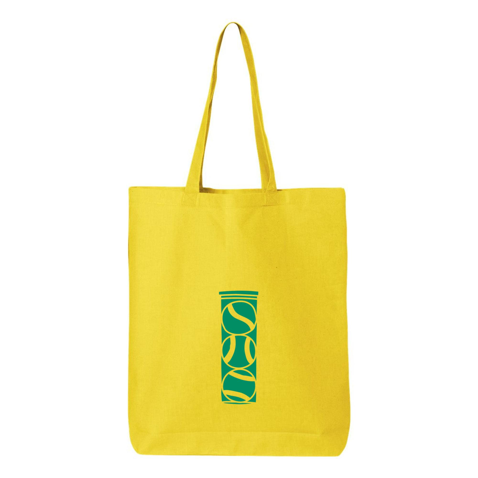 Tennis Ball Canister Cut Out Doodle Canvas Tote Bag 